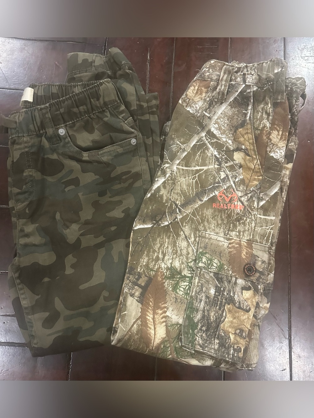 Lot of 2 pair Boys Pants/Camo Size 10-12